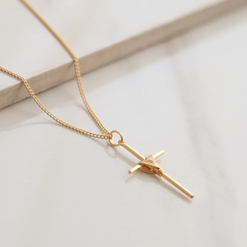 Cross Necklace | 18k Gold Filled - Picture 6 of 8